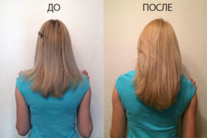 Фото до и после применения масок для волос из кокосового масла