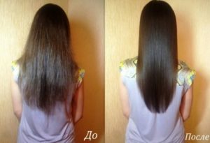 Фото до и после применения масок для волос из кокосового масла