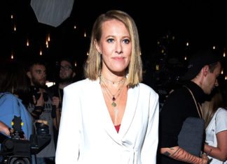 Ксения Собчак, Александр Петров и Надежда Михалкова на премьере фильма «Однажды в…Голливуде»