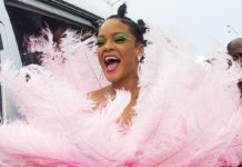 Если ваша вечеринке не выглядит так, не зовите. Рианна в огромном костюме фламинго зажигает на Барбадосе