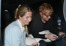 Редкий выход: Эд Ширан на свидании с супругой