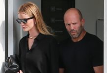 Total black! Новый выход Джейсона Стэтхема и Роузи Хантингтон-Уайтли