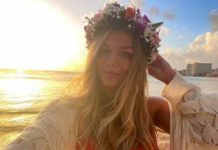 Юлия Ефимова в желтом бикини позировала в солнечной Калифорнии на берегу Тихого океана