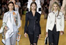 Алеся Кафельникова (с Беллой, Шейк и Кендалл) на показе Burberry в Лондоне!