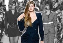 Белла и Джиджи Хадид и Кайя Гербер на показе Michael Kors в Нью-Йорке