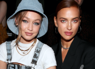 Слишком много красоты на один квадратный метр: Джиджи Хадид и Ирина Шейк на показе Недели моды в Нью-Йорке