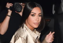 С новой прической и в шелковом костюме: очень крутой выход Ким Кардашьян