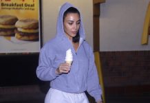 Лучшая! Ким Кардашьян ночью поехала за мороженым в Макдоналдс