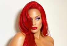 А так можно? Беременная Эшли Грэм праздновала Хэллоуин в латексом костюме