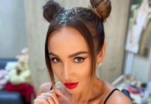 «Простите меня»: Бузова в платье с корсетом со слезами обняла Авербуха на ледовой арене