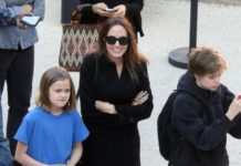 В перерывах между премьерами: Анджелина Джоли на прогулке с детьми