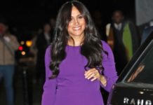 Фиолетовый в моде. Где купить такое же платье, как у Меган Маркл?