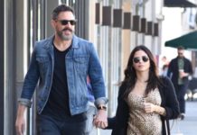 Вот это наряд! Беременная Дженна Деван на прогулке с бойфрендом