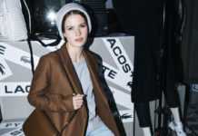 Лукерья Ильяшенко, Илья Бачурин и Александра Ревенко на открытии pop-up пространства Lacoste