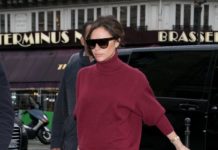 С джемпером и высокими сапогами: как носить юбку зимой