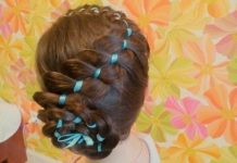 Как заплести косу с лентой