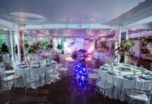 Банкетный зал в Таврическом саду в Санкт-Петербурге