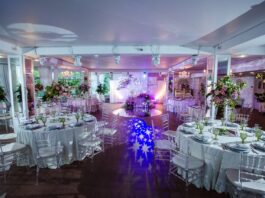 Банкетный зал в Таврическом саду в Санкт-Петербурге