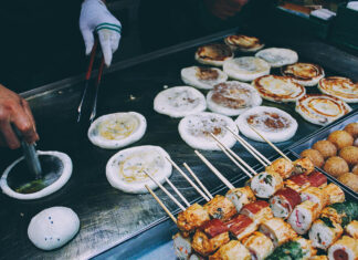 Особенность корейского меню – сет закусок к любой позиции