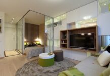 Идеи для зонирования комнаты на спальню и гостиную