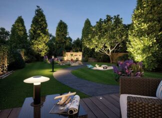 Подсветка деревьев недорого и красиво