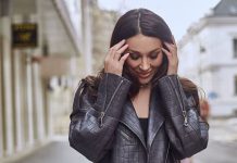 Как носить оверсайз косуху