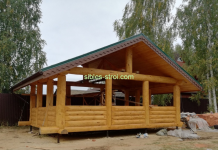 Беседки из бревен: их свойства